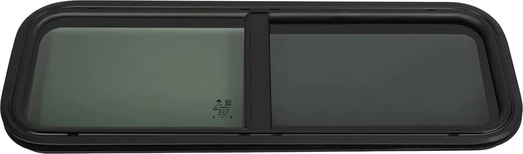 Fenêtre coulissante 90x30cm pour caravane en verre teinté gris foncé