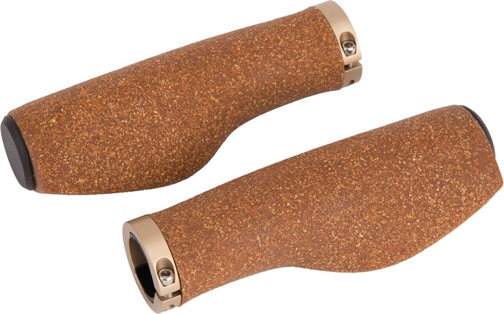 Manopole Ergotec MTB-ATB Kyoto in sughero marrone,130mm, Immagine del prodotto 