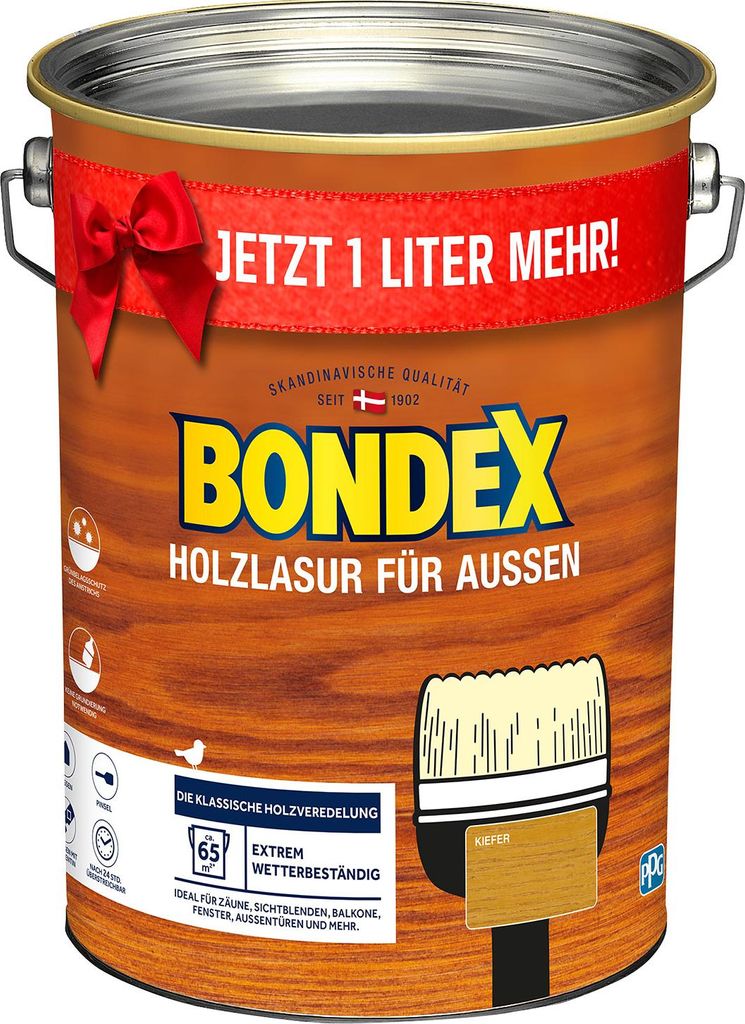BONDEX Holzlasur für Aussen 5 Liter Kiefer