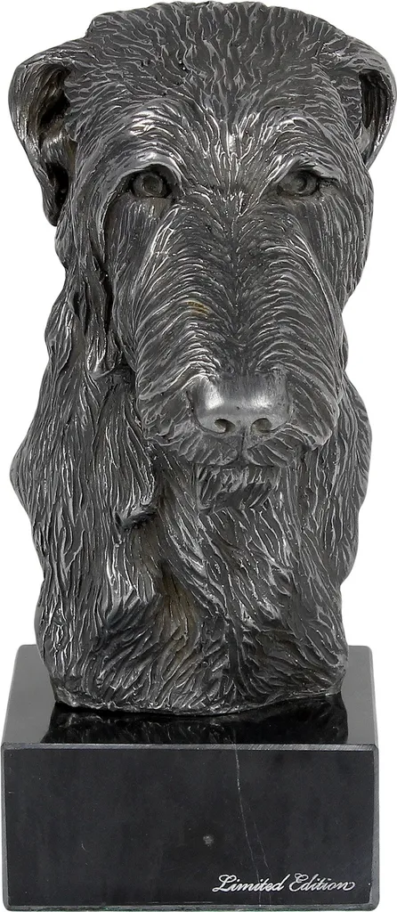 Cadeau pour propriétaire de Deerhound : statuette argentée de luxe