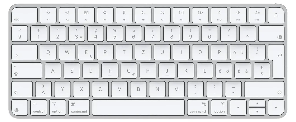 Magic Keyboard Apple Blanc QWERTZ Suisse - Bluetooth et USB Haute Précision