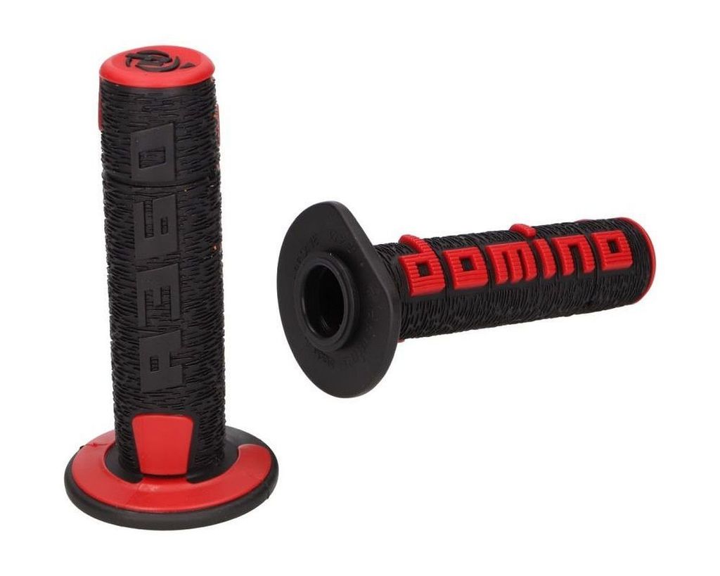 Griffgummis DOMINO Off-Road Griffe Satz A360 schwarz / rot Produktbild 