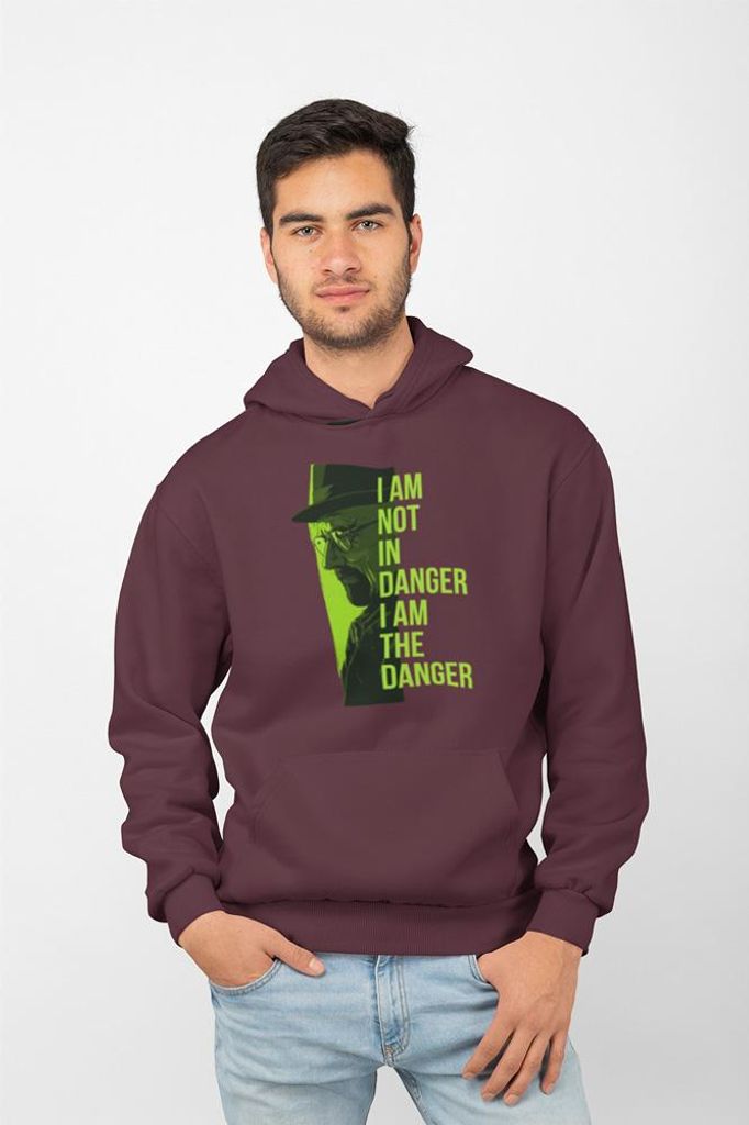 D&B Uni Hoodie MO00014 Heisenberg Burgund-Größe S