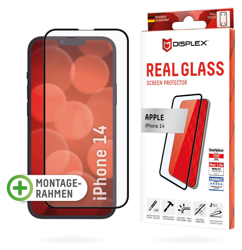 DISPLEX Real Glass FC Apple iPhone 13/13 Pro/14/16e Produktbild 
