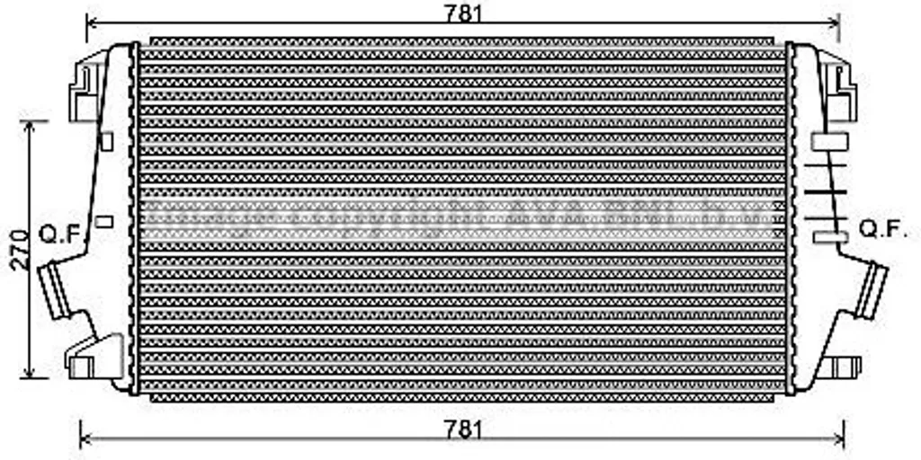Intercooler pour Opel Astra J et Zafira : remplacez votre OE 13267647