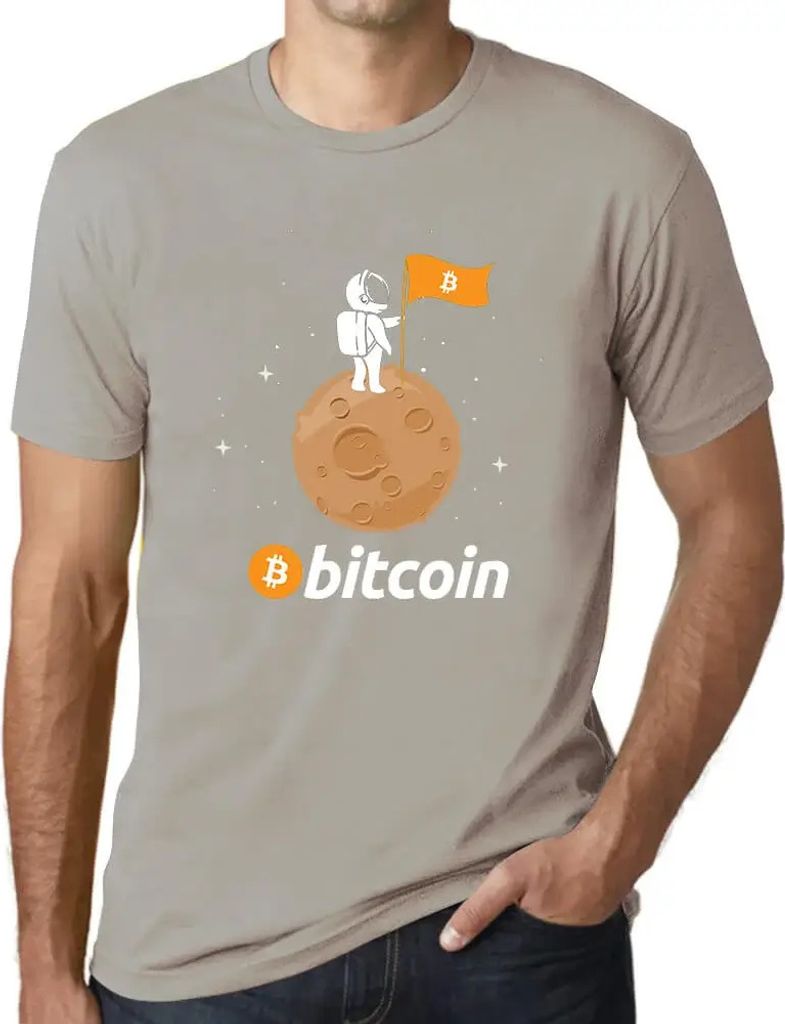 Herren Grafik T-Shirt Bitcoin-Astronaut hodl btc – Bitcoin Astronaut Hodl Btc – Öko-Verantwortlich Vintage Jahrgang Kurzarm Lustige Druck Gebu...