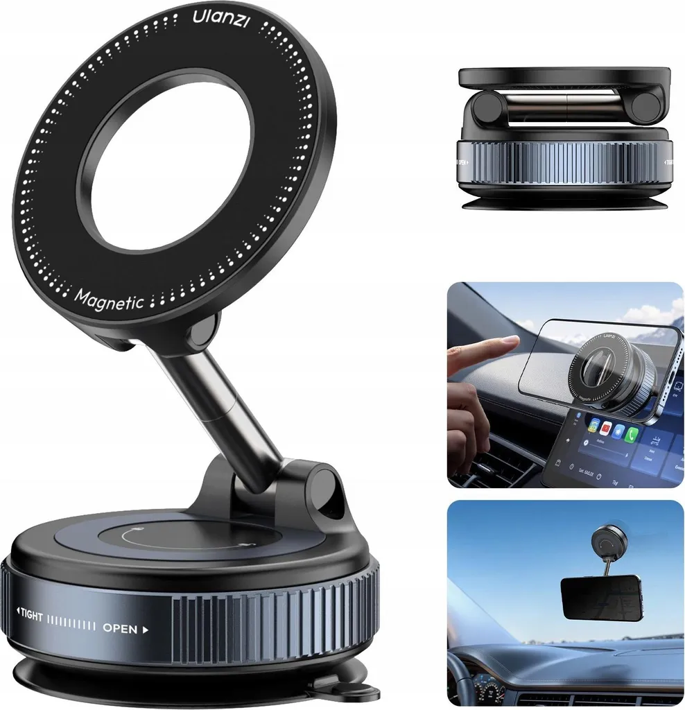 Support de voiture magnétique à ventouse pour iPhone et MagSafe SK-25