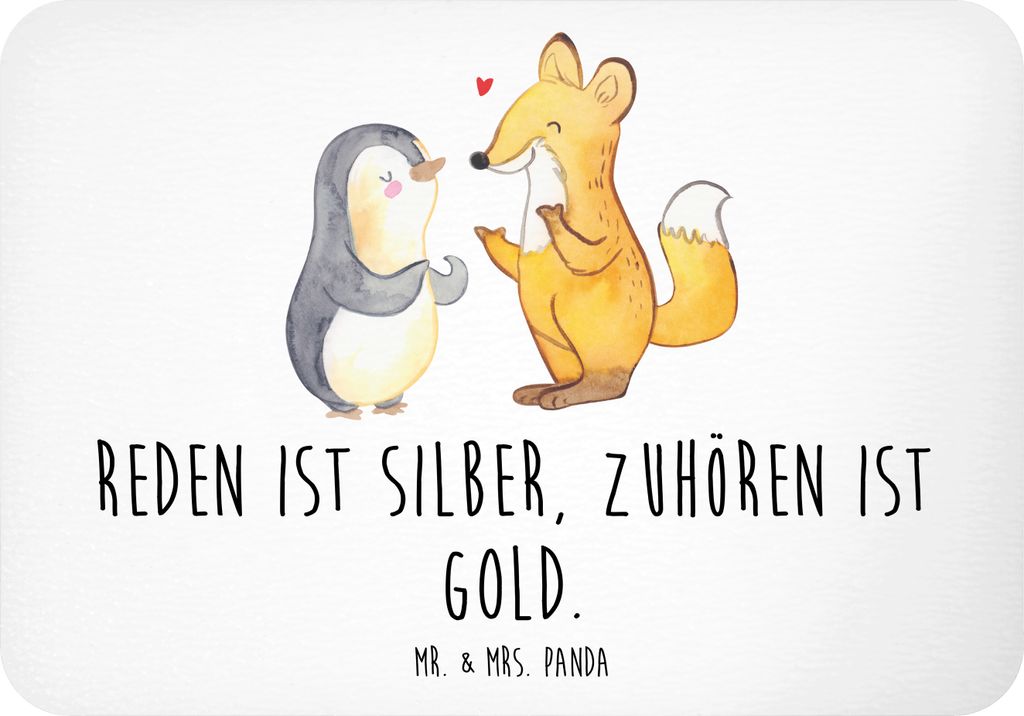 Mr. & Mrs. Panda Magnet Konflikte friedlich lösen - Weiß - Geschenk, Zuversicht, Ermutigung, spruchmagnet, Harmonie, Notizhalter, haftmagnet, whi...
