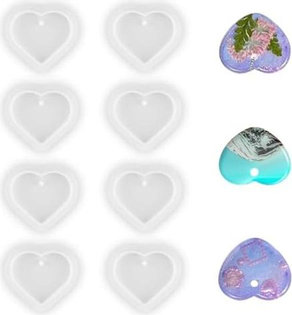 Herz-Dekoration (8Stück) - Romantische Deko für Valentinstag & Hochzeit
