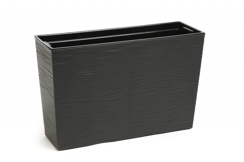 Truhlík WERBENA PROUTÍ plastový antracitový 56x19x37cm Obrázek produktu 