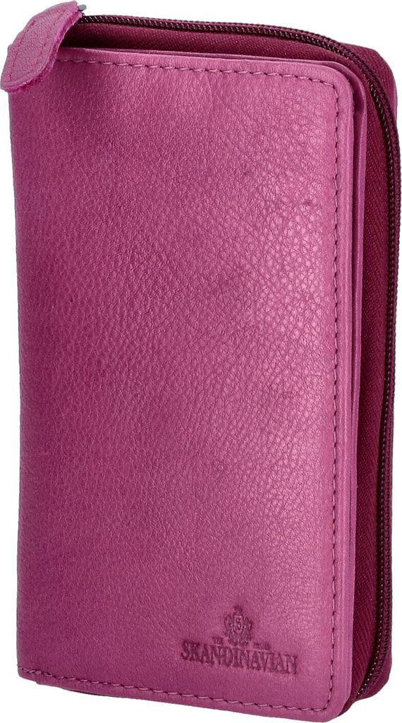 The Skandinavian Brand Damen Leder Geldbörse  fuchsia Produktbild 