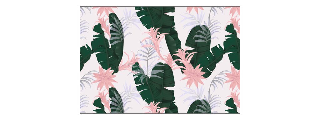 Muralo Fototapete 225 x 150 cm Vlies Tapete Wandtapeten moderne Wandbilder XXL Dschungel Blumen Monstera