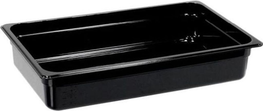 Gastronormbehälter aus Polycarbonat - schwarz - GN 1/1 100mm