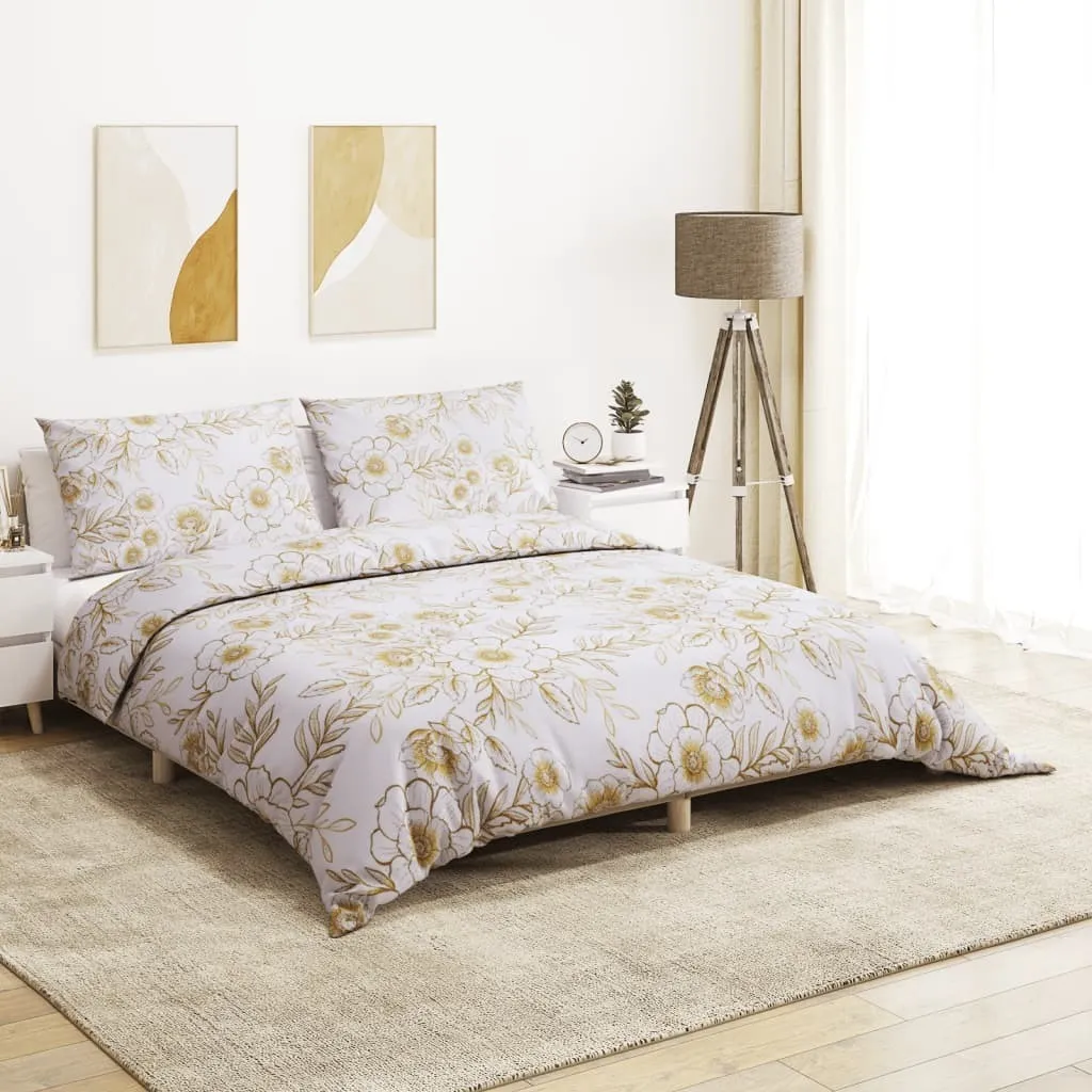 Set Letto Cotone Bianco e Marrone 135x200 - Riposo Naturale Sano
