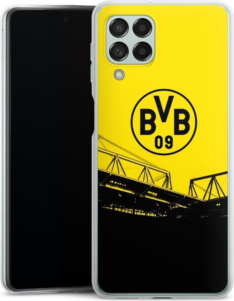 DeinDesign Handyhülle für Samsung Galaxy M53 5G Silikon Hülle Case Smartphone Schutzhülle BVB Borussia Dortmund Fanartikel