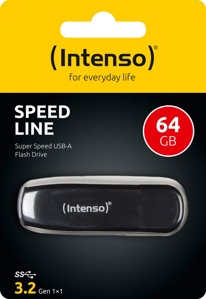 Intenso Speed Line, 64 GB, USB Typ-A, 3.2 Gen 1 (3.1 Gen Obrázek produktu 