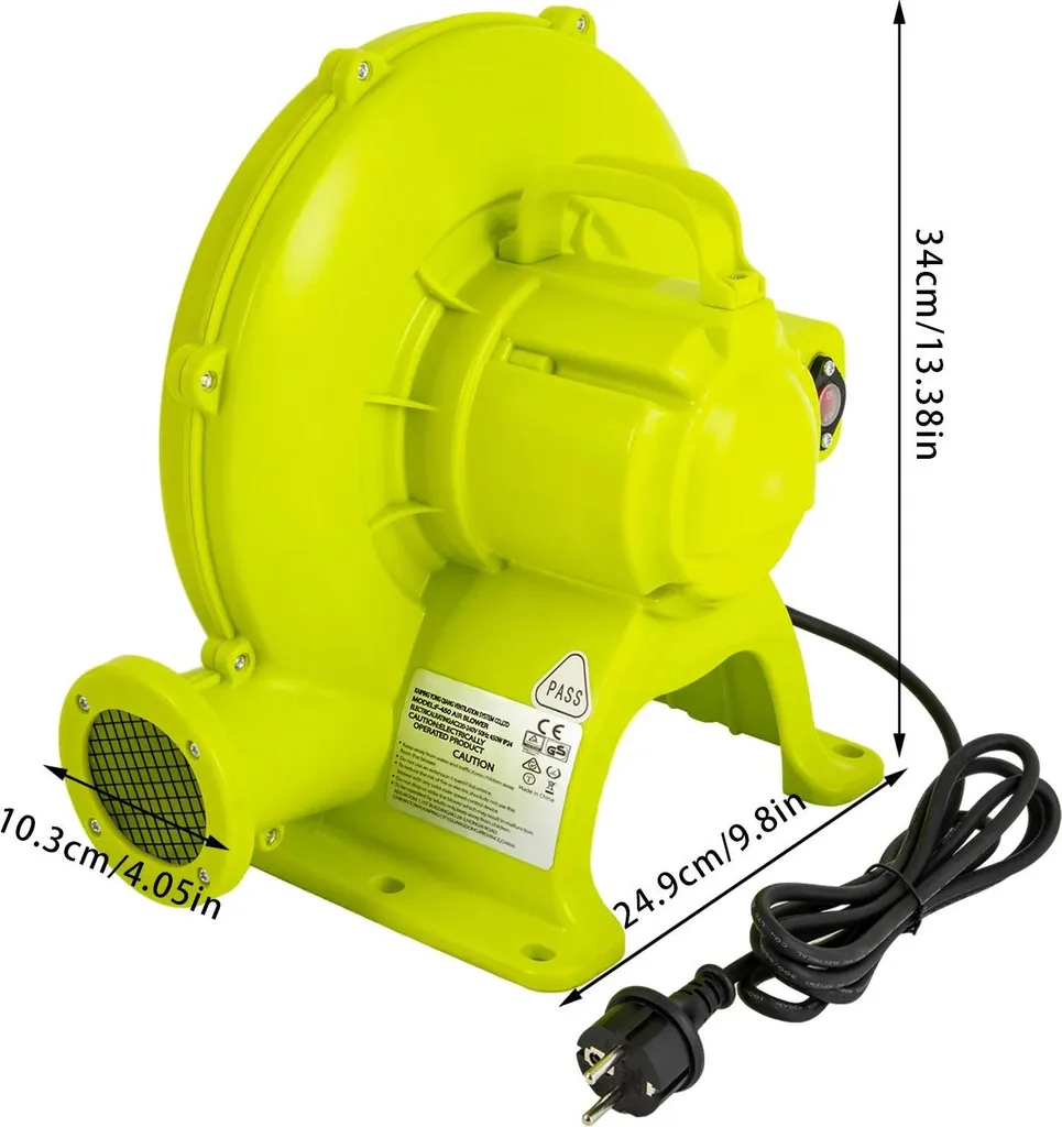 Souffleur d'air électrique 450W pour structures gonflables et jouets - 2
