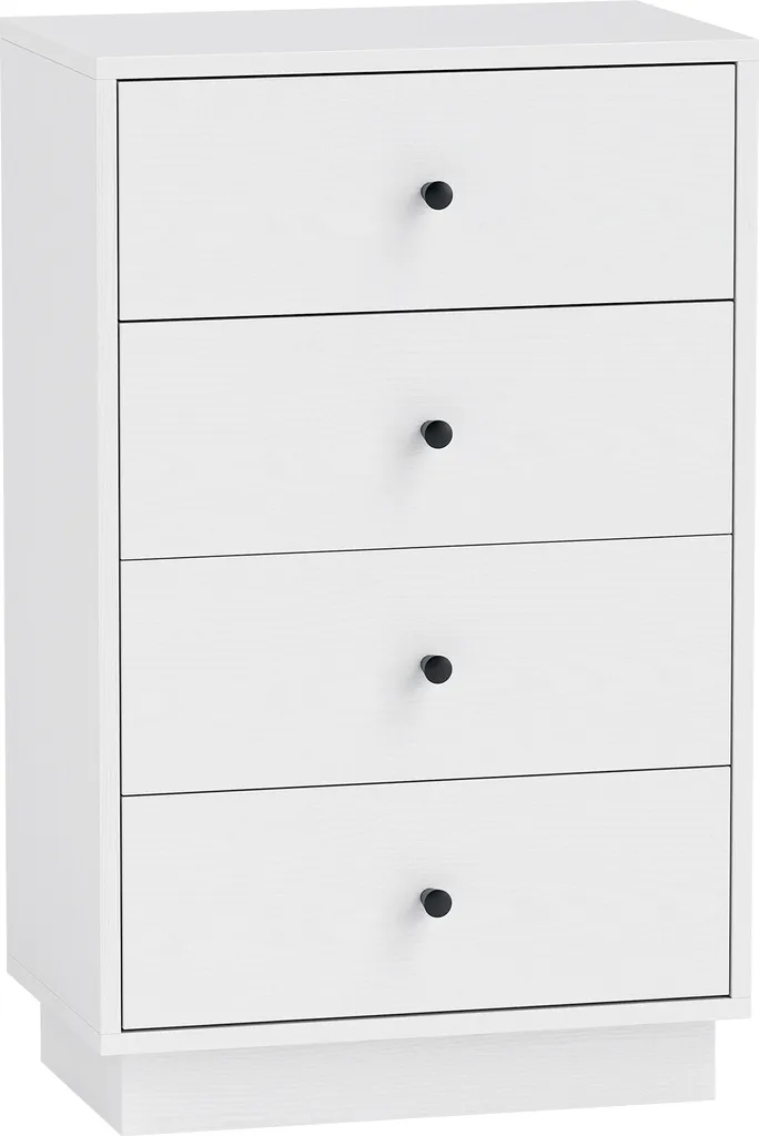 Sideboard de Chambre Gain de Place avec 4 Tiroirs de Rangement Pratiques