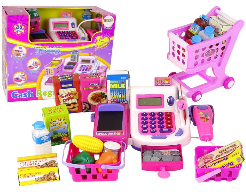 Leantoys Kasse mit Zubehör (Spielzeug, Rollenspiel)
