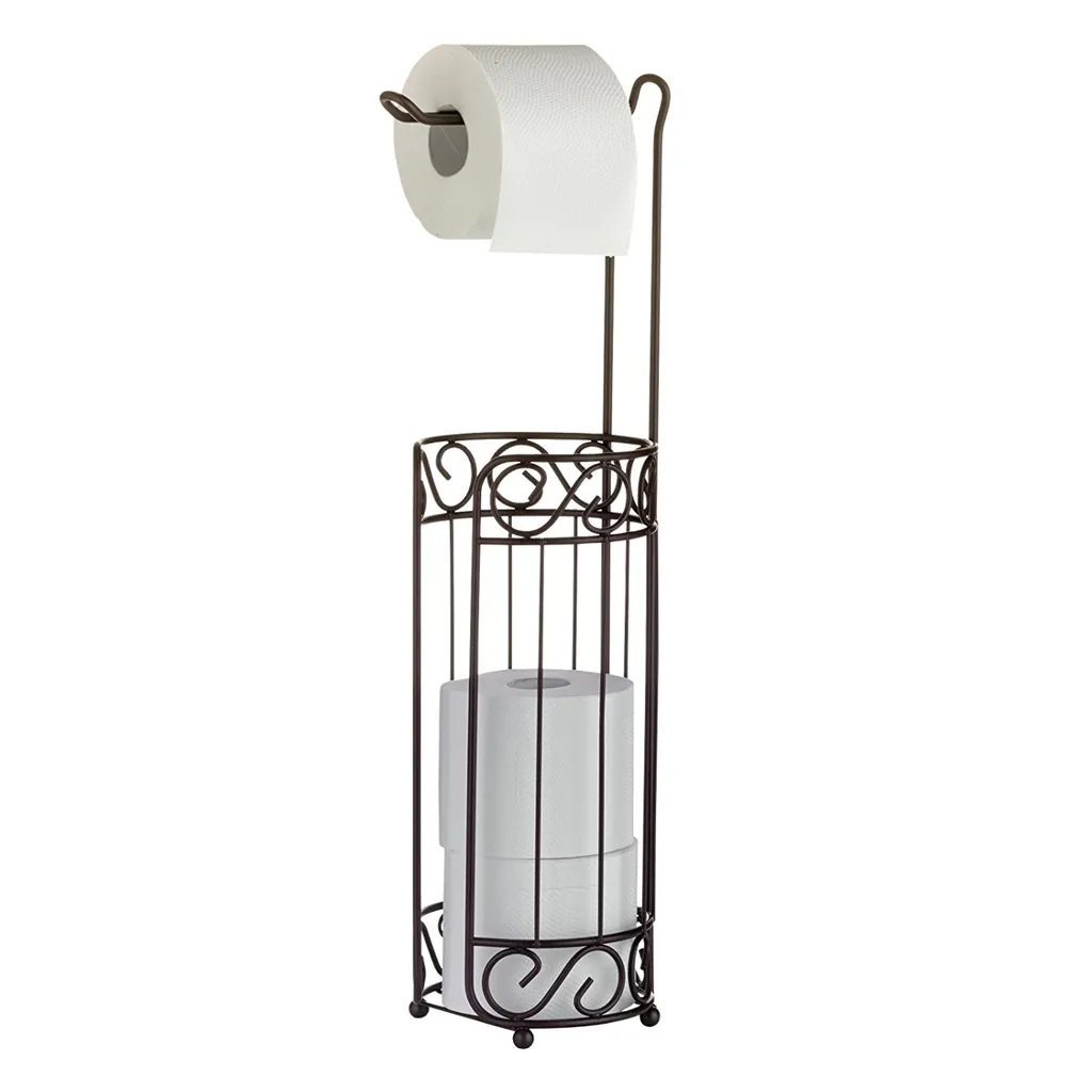 Porta Carta Igienica Testrut Nostalgie Ghisa Marrone - Stile Rustico