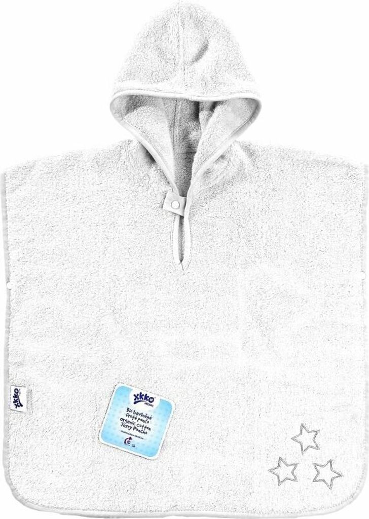 XKKO Poncho aus Baumwolle – Weiße Sterne