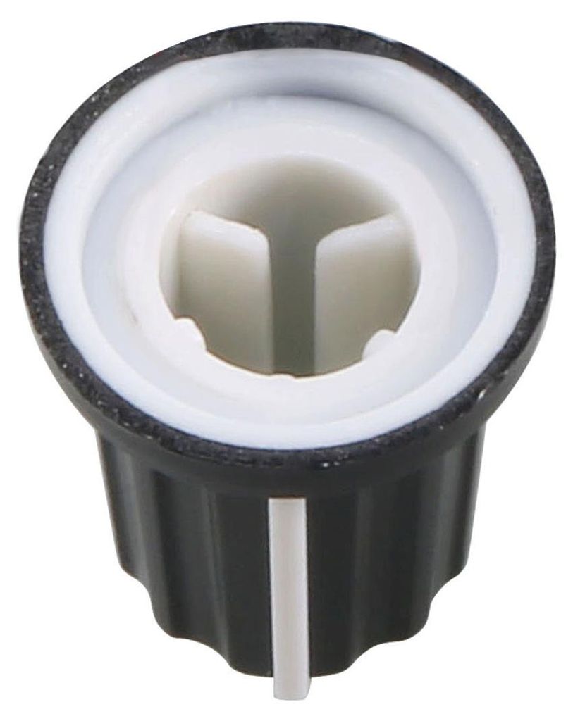 5 Stš¹ck Drehkn?pfe 6mm, Potentiometer Knopf 16x18mm Kunststoff Audio-Knopf, Schwarz