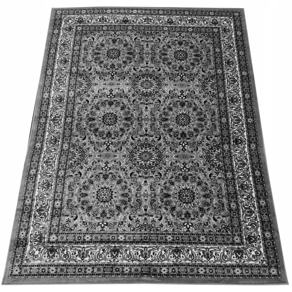 Tapis LUCHO gris 140x190 cm facile d'entretien et antidérapant
