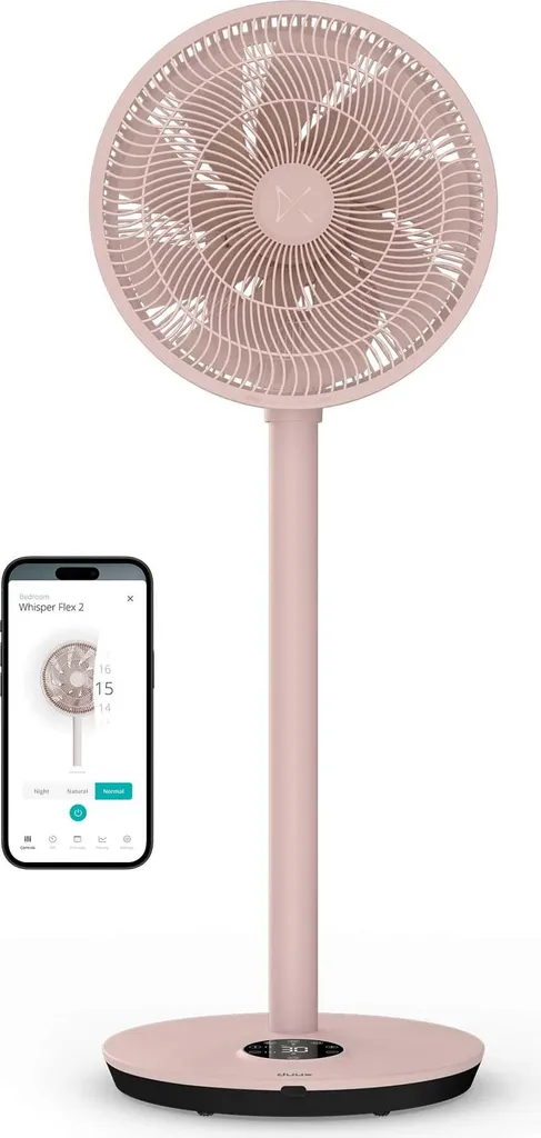 Ventilateur de Chambre Silencieux Duux Whisper Flex 2 Smart DXCF100 Pêche