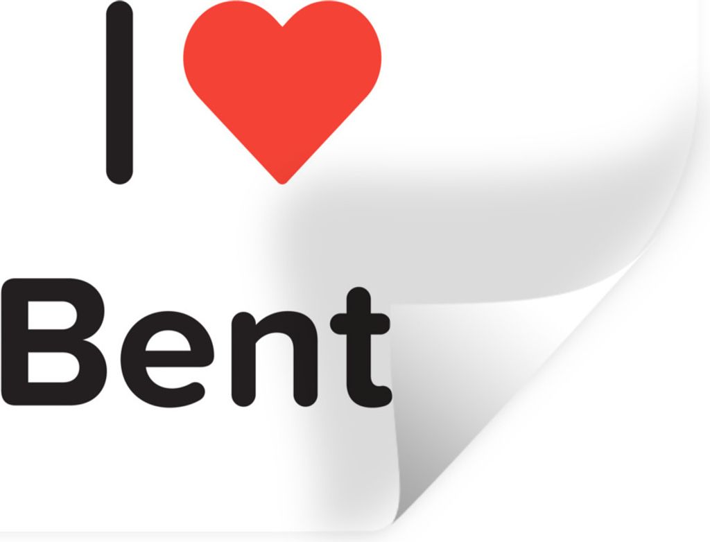 MuchoWow Wandtattoo Wandsticker Wandaufkleber Ich liebe - Bente - Mädchen 160x120 cm Selbstklebend und Repositionierbar - Selbstklebend - Fotota...