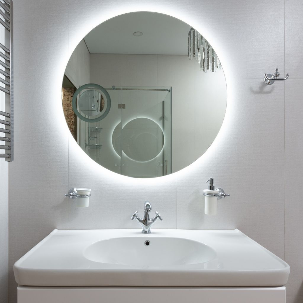 GOLD&CHROME LED Wandspiegel mit Gestensteuerung aus Produktbild 8