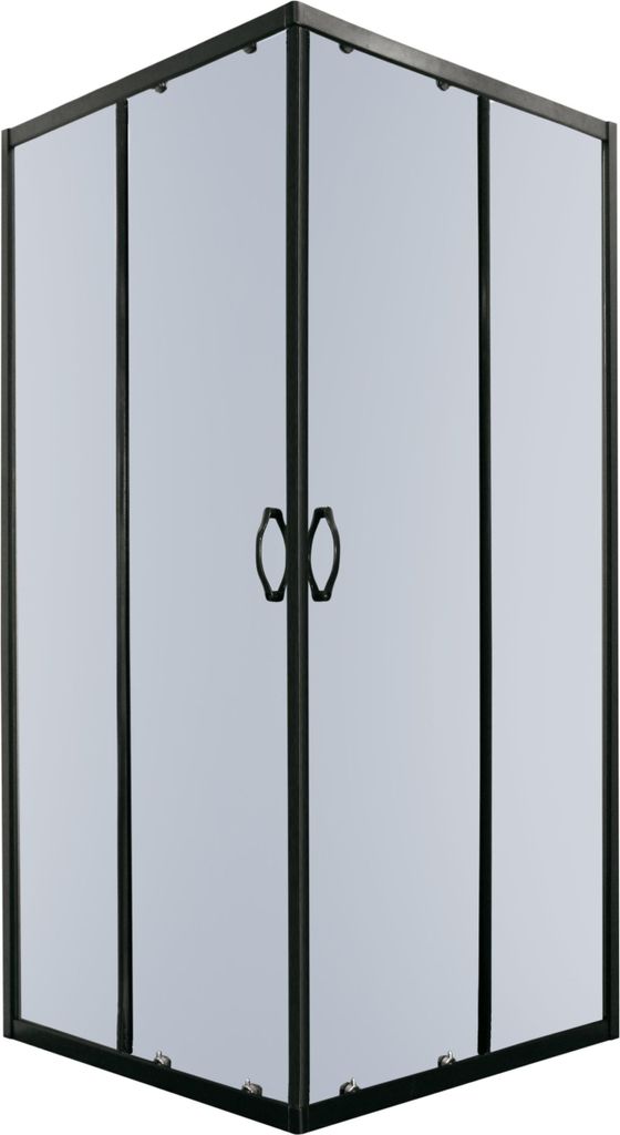 Kerra Tiara Square 80x80 Duschkabine ohne Duschwanne, 6mm ESG Sicherheitsglas, Graphitglas, mit KERRA PROTECT Schutzschicht