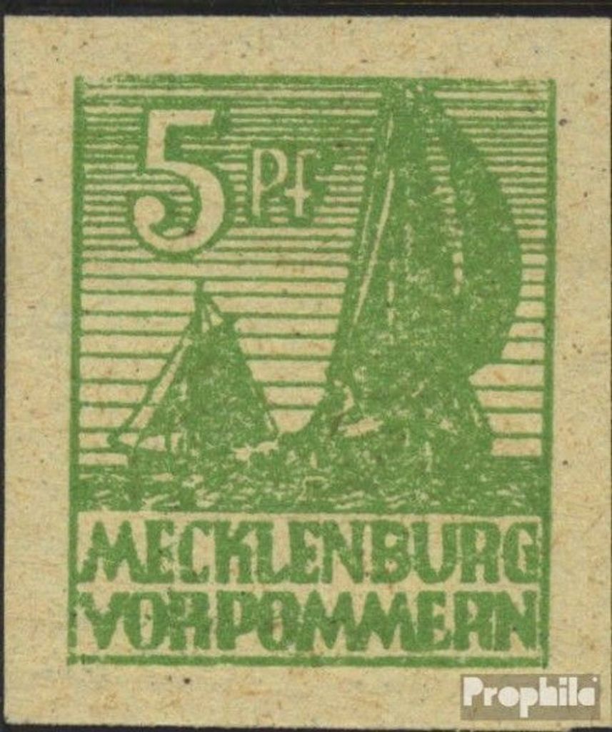 Briefmarken Sowjetische Zone (All.Bes.) 1945 Mi 32y postfrisch Abschiedsserie