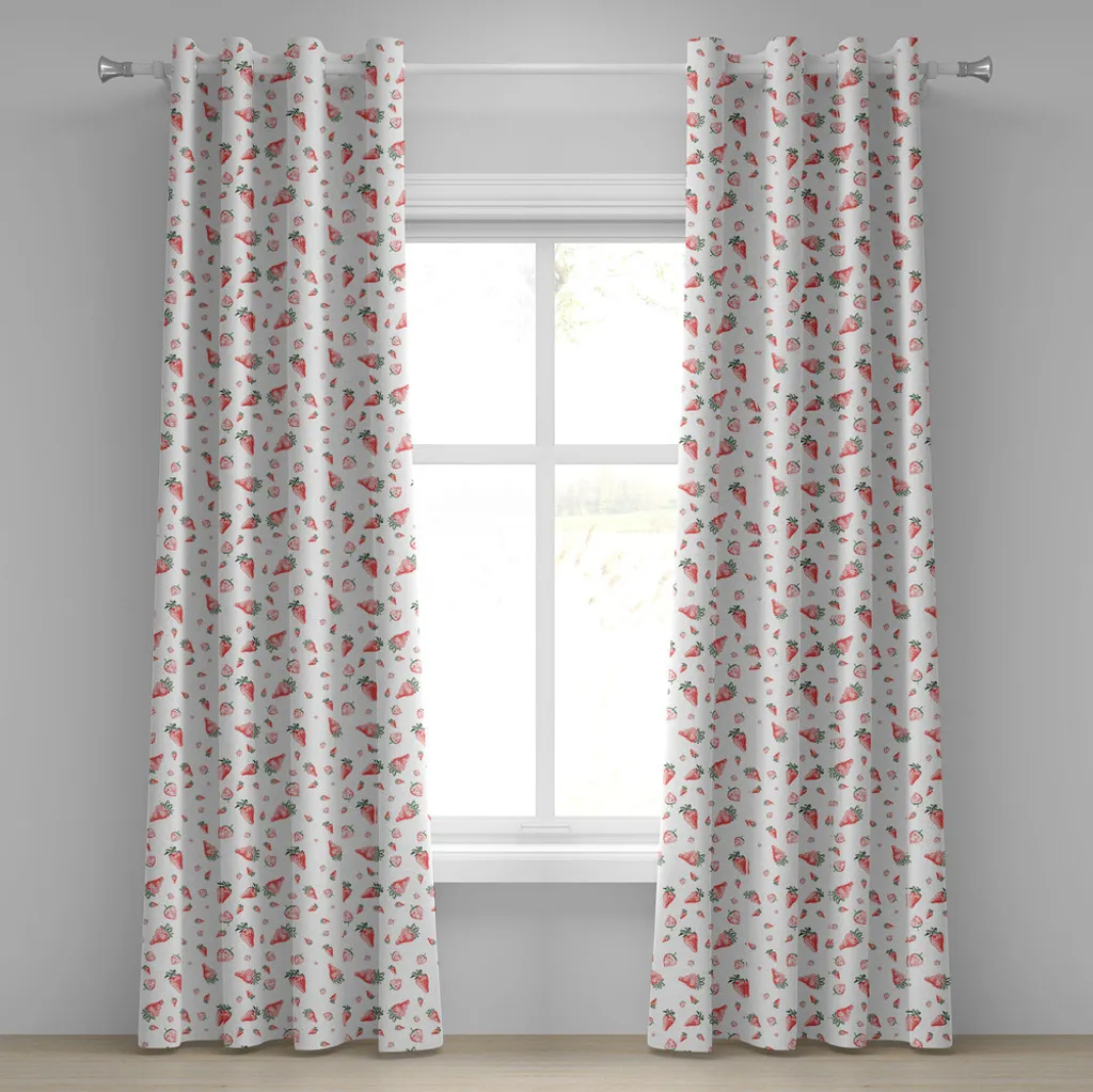 ABAKUHAUS Tende Fragola Grunge 280x245cm Verde Vermiglio - Acquisto