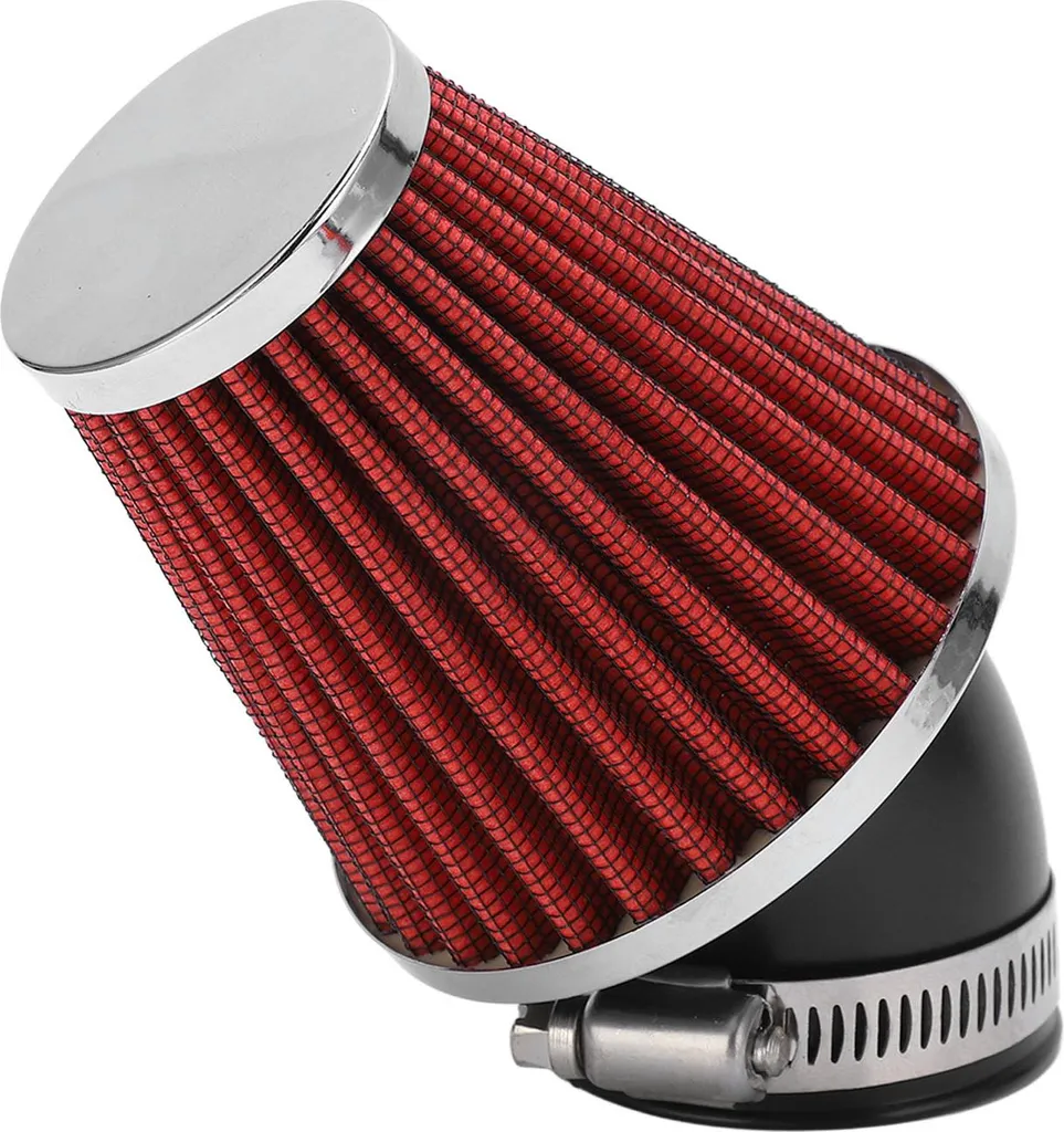 Filtro Aria 48mm Rosso Conico 45 Gradi - Performance Tuning Pit Bike ATV