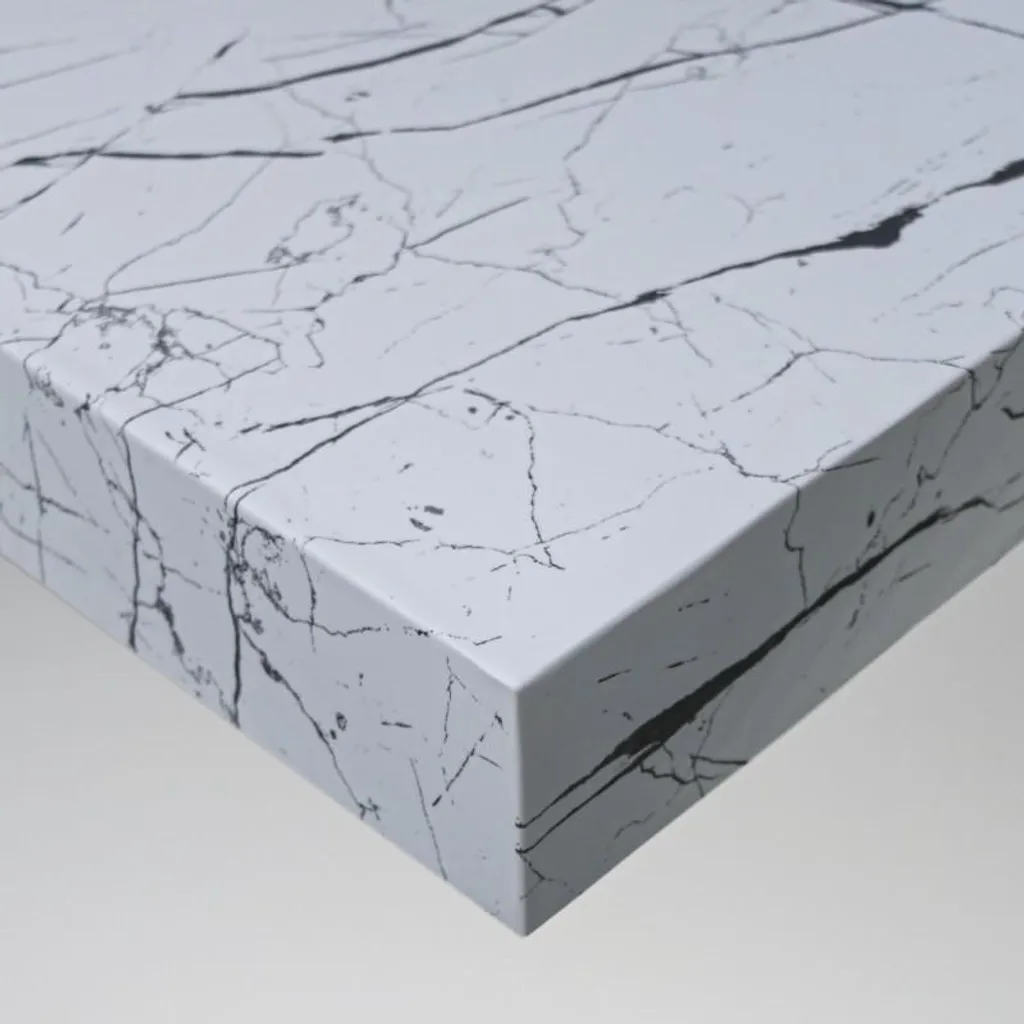 Papier Adhésif Marbre Blanc pour Relooker Cuisine et Salle de Bain 10m