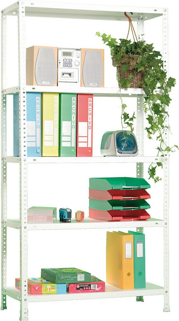 Étagère Métallique PROREGAL Panda Tall 200x80x40 Cm - 6 étagères, Charge 100 Kg Par Niveau, Anthracite