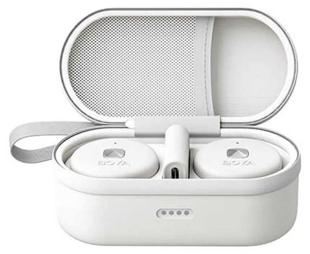 Microphone sans fil iPhone sans coupure BOYA Omic-D Blanc Lightning x2