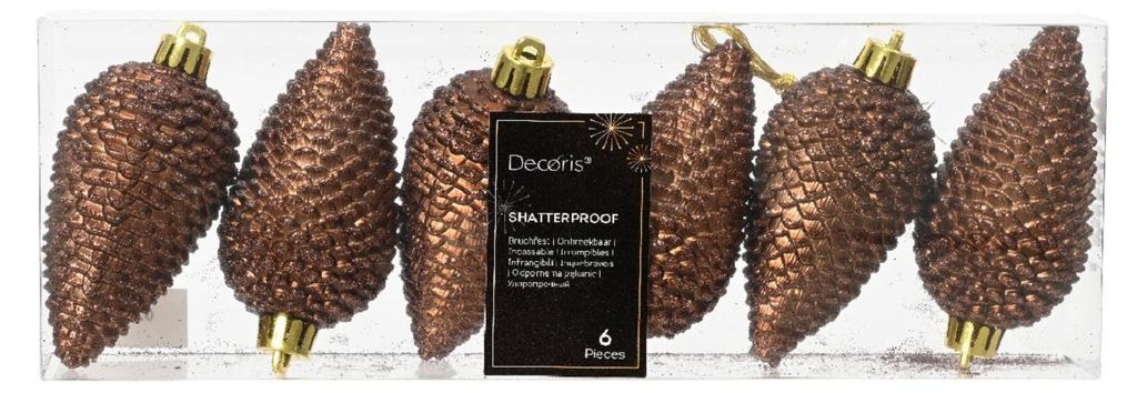 Denappel kunststof d4h8c esprss 6st kerst Decoris Productafbeelding 