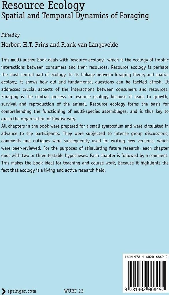 Resource Ecology