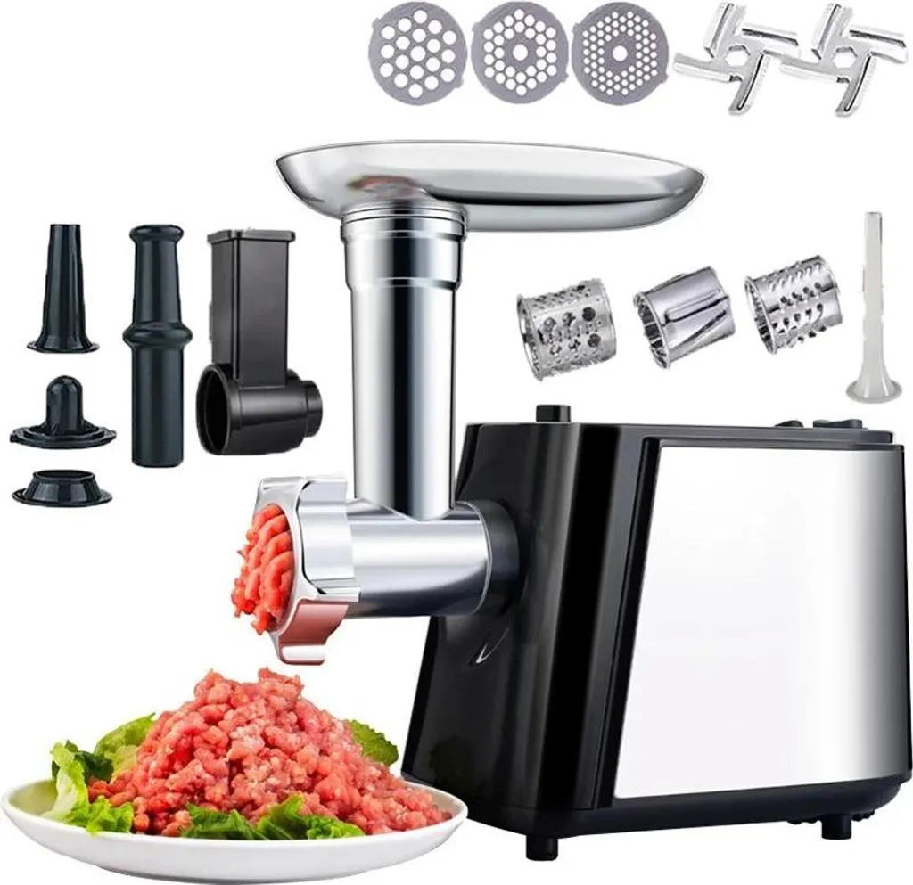 Tritacarne Elettrico 1000W per Macinato Fresco Senza Conservanti - 2