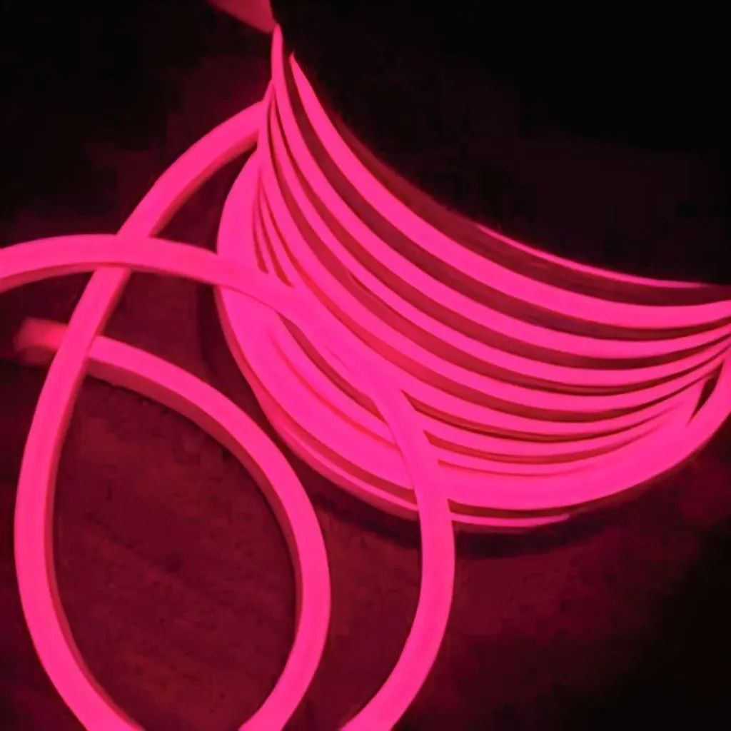 Néon LED Rose Dimmable 220V 50M - Haute Densité 120LED/m Lumineux Puissant