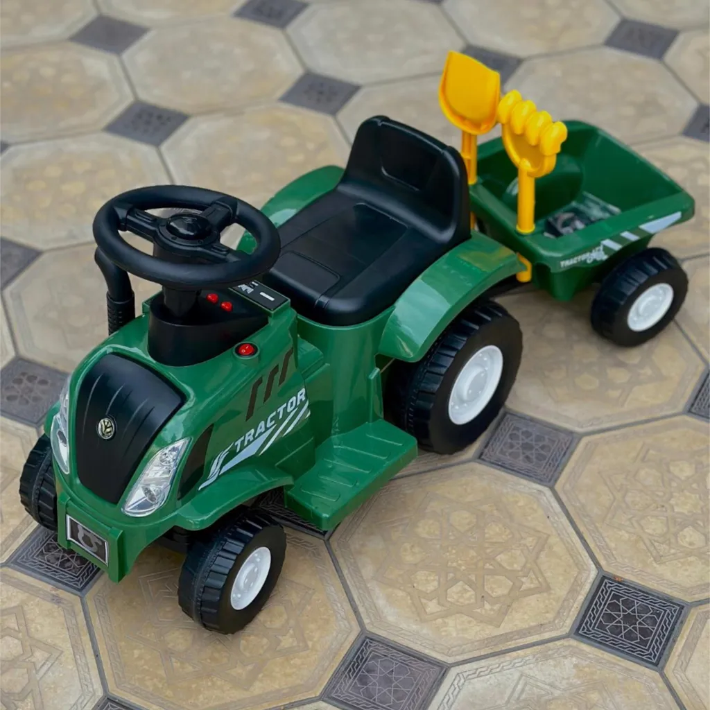 Tracteur enfant silencieux Z220Z avec remorque et bruits interactifs - 7