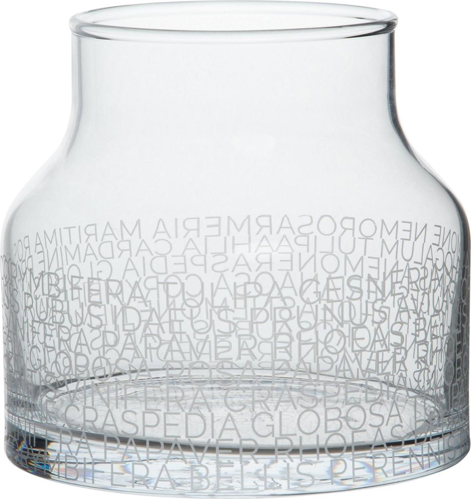 Räder Glasvase Botanische Namen ,D.14cm, H.13cm Produktbild 