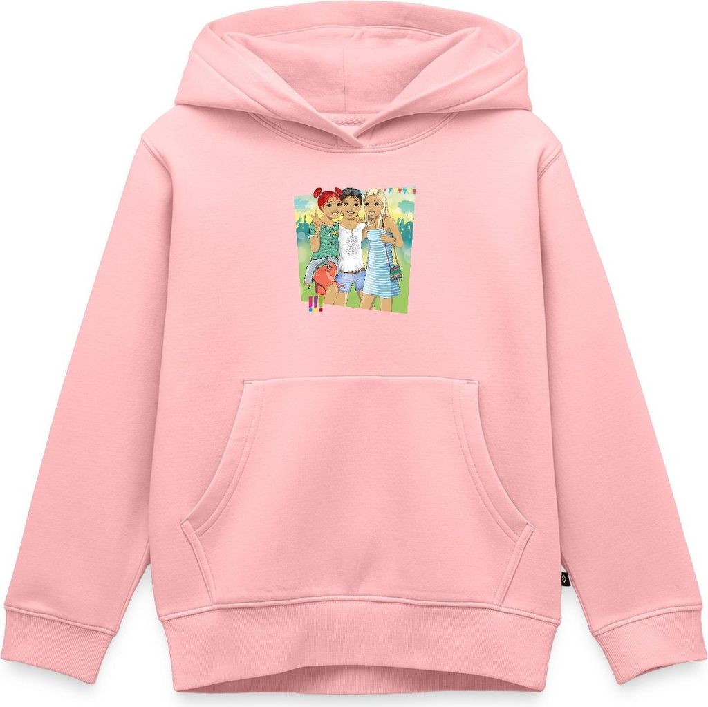 Spreadshirt Die Drei Ausrufezeichen Ein Echt Schöner Fall Kinder Premium Hoodie, 110/116 (4 Jahre), Rosa