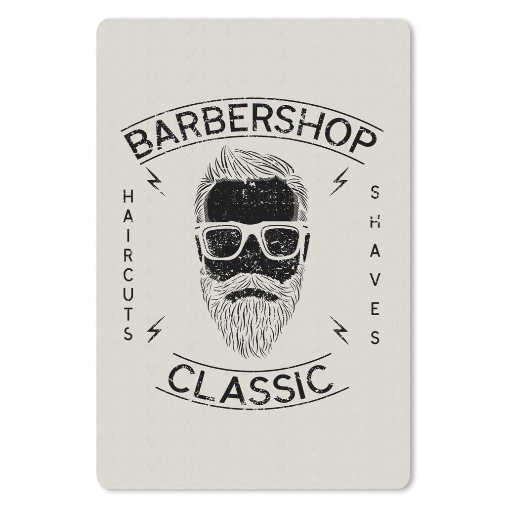 MuchoWow Mauspad Mousepad Jahrgang - Mann - Bart 18x27 cm - Mousepads - Maus Mat - Pad - Mausunterlage