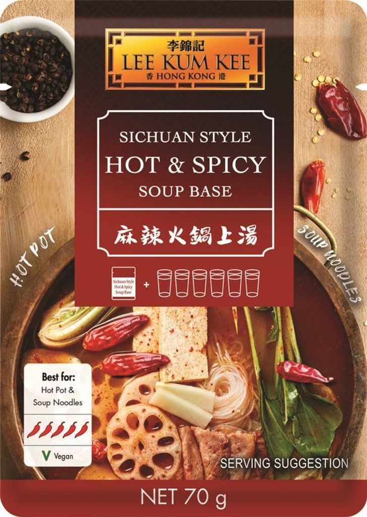 LEE KUM KEE Suppenbasis für scharfen Sichuan-Hot-Pot 70g