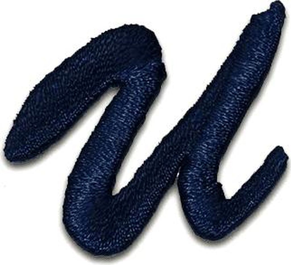 Buchstabe U 3.5x3.4cm: Alphabet Buchstaben Einzeln Auswählbar - Aufnäher, Bügelbild, Aufbügler, Applikationen, Patches, Flicken, Zum Aufbügeln