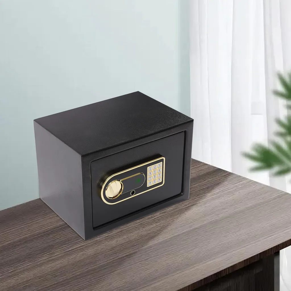 Coffre-fort de sécurité étanche à code digital, modèle acier noir