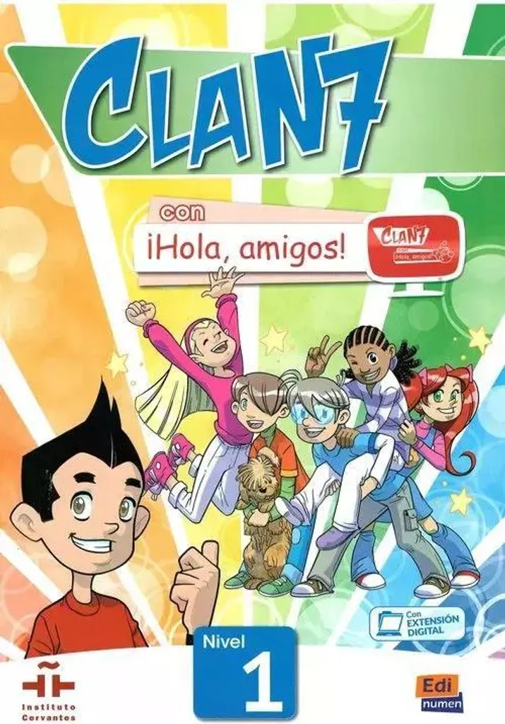 Cahier d'exercices espagnol Clan 7 con Hola amigos niveau 1 Primaire