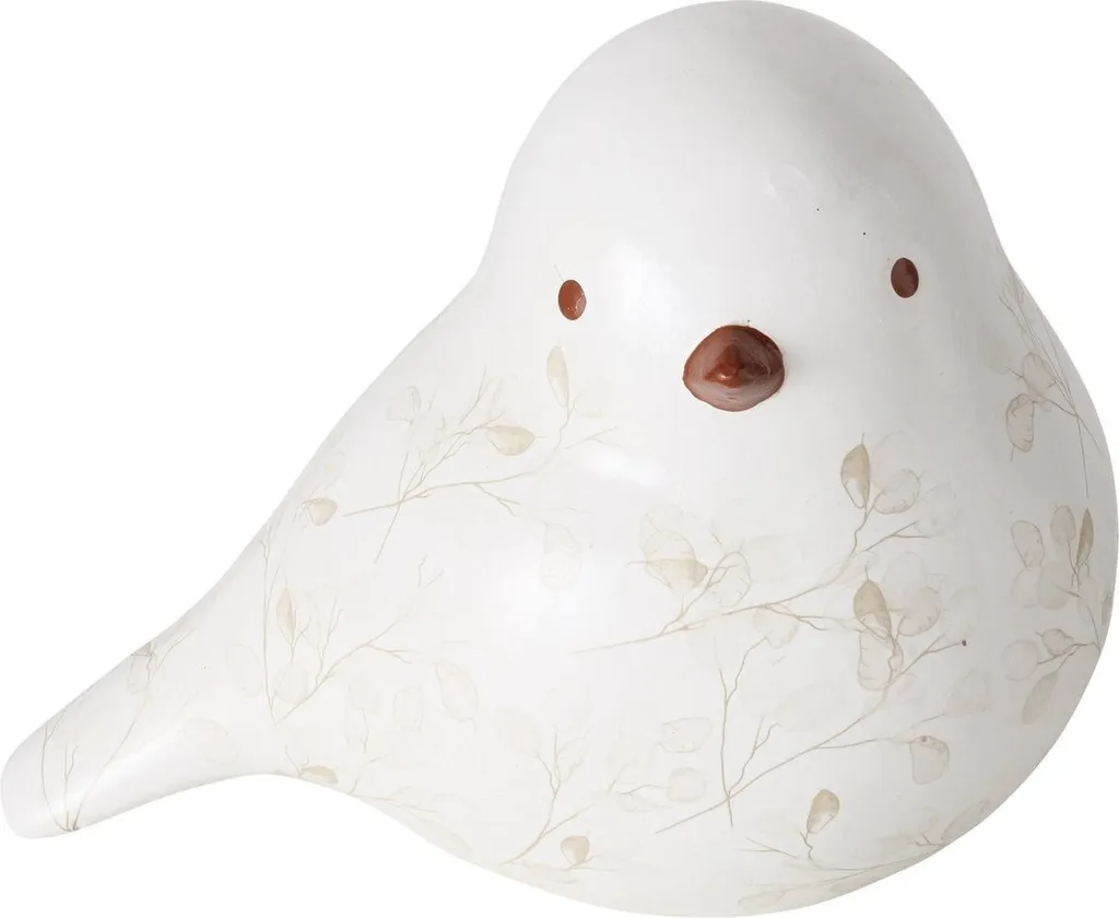 Figurine d'oiseau peinte à la main SILVANA - Décoration artisanale chic